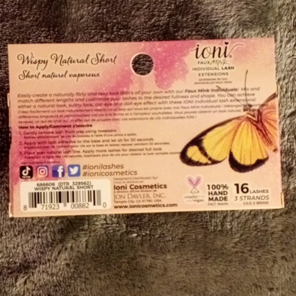 5 PACKS IONI 3D CURL INDIVIDUAL LASH EXTENSIONS - Picture 3 of 3